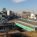 なかむら屋 - 歩道橋の上から