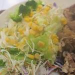 すき家 - 牛カルビ定食＜並盛＞ズームアップ