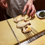 銀座 しのはら - トラフグ焼き白子