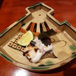 銀座 しのはら - トラフグ焼き白子②