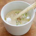 ゲベッケン本店 - Lunch A<\1,180>のスープ（2012年8月）