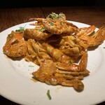 Migratory crab tomato cream sauce linguine