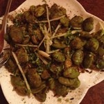 インディアンレストラン アールティ - そら豆のクミン炒め