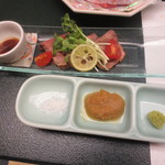 宿屋伝七 - 合肴（牛ローストビーフ）