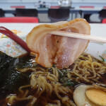 霞ポート食堂 - 薄切り叉焼