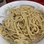 ラーメン二郎 - 混ぜ混ぜ