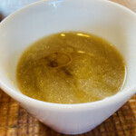 そば草香 - 蕎麦湯を入れて…