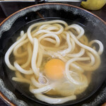 四国手打ちうどん 讃岐路 - 月見うどん