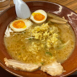 ラーメン 純水 - 生姜みそ　トッピング味玉