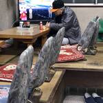 さか本そば店 - ジャイアンツ帽子の店主さん登場