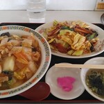 Shuu Chan Ramen - 中華飯+豚肉とキャベツの味噌炒め