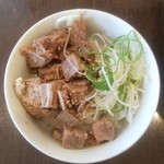 麺処田ぶし - ミニチャーシュー丼(2021年2月3日)