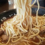 麺処田ぶし - 本家田ぶしらーめん 麺アップ(2021年2月3日)