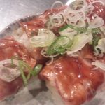 とんとん侍 - 名物！朝挽き豚ハラミの炙り棒寿司　780円（税抜）♪