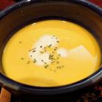 興 - 「冷やしかぼちゃスープ」：かぼちゃのコクと香りを活かしたデザート感覚のスープ♪