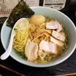 塩そば専門店 桑ばら - 秋刀魚香油の肉塩中華そば