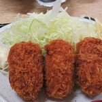かき小屋 小江戸 - 大粒牡蠣フライ×３
