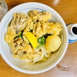 讃松庵 - まい天ぶっかけうどん(冷)