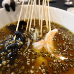 小菜一碟 - 串串海老　青山椒スープ