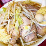 ラーメン二郎 - ラーメン小＋ニンニク多め＋ショウガ半分