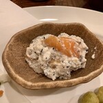 あかねや - 【お通しのひとつ】柿の白和え