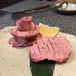 焼き肉ポパイ - 特上タンシオもう一枚