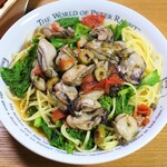 イタリア料理 アチェルボ - 牡蠣と菜の花のオイルソースパスタ