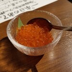 酒とアテ モグラ酒蔵 - イクラ醤油漬け 450円