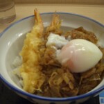 Tendon Tempura Hompo Santen - 海老天牛すき月見