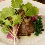 オステリア　オルカドーロ - 仔牛タンのオーブン焼きバルサミコソース