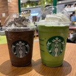 スターバックスコーヒー - ◆チョコオンザチョコフラペチーノ・抹茶クリームフラペチーノ◆♪