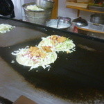 みうら - お好焼（ジャンボ）そば、お好焼（おまかせ）そば焼いてます