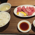 Kanda Yakiniku Ore No Niku - 黒毛和牛カルビ定食