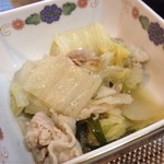 あ食堂 - 白菜の炊いたん、柚子胡椒風味、んまー♪