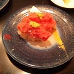 もり一 - まぐろスキミ握り