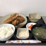 まんぷく - エビフライ＆唐揚定食¥890
