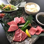 [Quick lunch! ] A higher-grade Yakiniku (Grilled meat) set *Recommended for dinner parties!