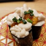 回転寿し トリトン - 真タチ軍艦。