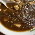 生駒軒 - 豆腐が大変少なく、全然辛くないタイプの麻婆豆腐。