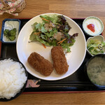 花まんま - カニクリームコロッケ定食