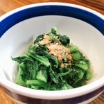 串焼き 巴 - 菜の花お浸し