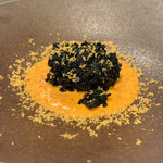 カーサ・デル・チーボ - 八戸産　真鱈の白子　イカ墨のグリッシーニ揚げ