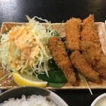 串36 - カキとサーモンのフライ