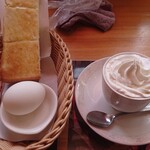 珈琲所コメダ珈琲店 - 蜂蜜オーレウインナー550円、モーニングＡセット