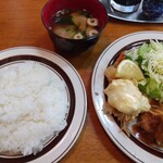 レストラン ASA - 今週の特選メニュー(ハンバーグ・唐揚げ・エビのフリッター)