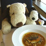 レストラン シャンボール(リーガロイヤルホテル大阪) - いさきの皮がぱりっと焼かれていて、ボキ好み。スープと一緒に美味しく頂きました。