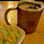 コメダ珈琲店 - アイスコーヒー・オマケの豆