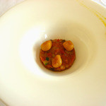 レストラン シャンボール(リーガロイヤルホテル大阪) - フォアグラが苦手な人用に用意してもらった別メニュー。よく覚えてないけど、夏野菜のラタトゥイユだったとおもう。