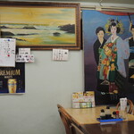 Okamoto Sengyoten - 壁にあるレトロな絵