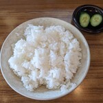 ふじさか食堂 - めし 小 180円